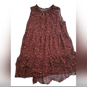 Maroon Floral Old Navy XXL Dress